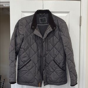 J. Crew Men's Charcoal Quilted Jacket